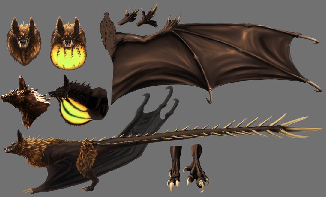 Chiropterix design sheet